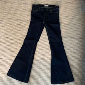 Dark flare jeans